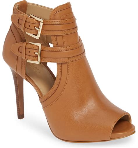 michael michael kors blaze peep toe booties|Michael Kors Blaze Peep.